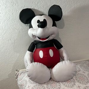 Leather Mickey Mouse plush